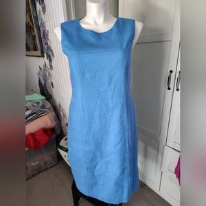 Appleseeds Womens Sleeveless Dress & Jacket Lined 2 pc Set Cotton Sz 14 NWOT